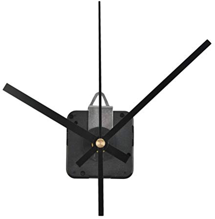 DODUOS Quartz Clock Movement Mechanism Battery Operated, Wall Clock Movement with Hands, Hanging Clock Mechanism Movement Motor Replacement, Total Shaft Length 28mm / 1.1inch, Clock Parts Repair Kit