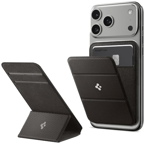 Spigen Smart Fold MagFit Plånbok 2 Kort och Stativ för MagSafe & Pixelsnap