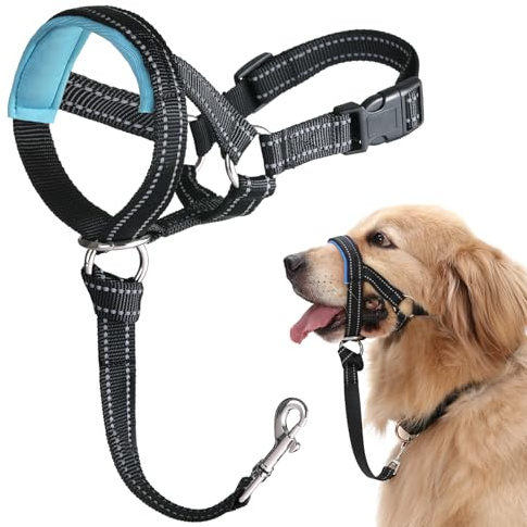 BARKLESS Dog Head Collar, No Pull Training Collar with Soft Padding