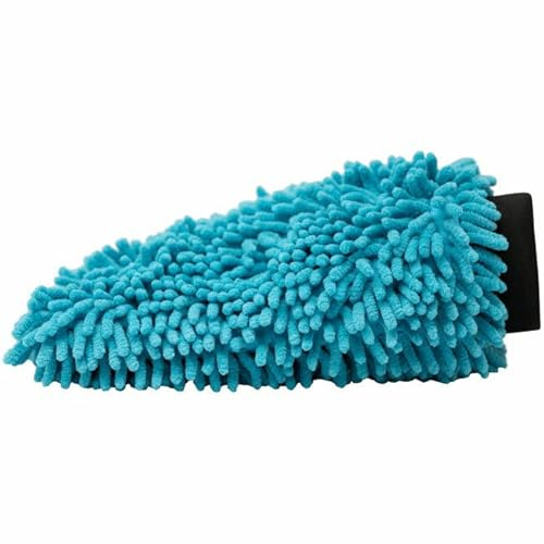 FOXED Care XL - Guanto da lavaggio in ciniglia shaggy per auto con delicate microfibra, lavabile in microfibra, per un lavaggio delicato ed efficace del veicolo