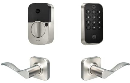 Yale Assure Lock 2 Keypad with Wi-Fi and Norwood Lever in Satin Nickel