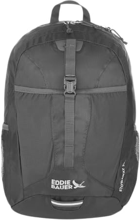 Eddie Bauer Stowaway Packable 20L Backpack-Made from Ripstop Polyester-Dark Smoke, One Size