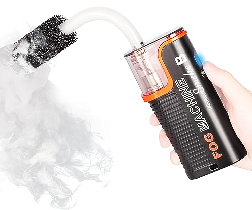 LENSGO Smoke B - Máquina de humo de 40 W con control remoto, portátil para fotografía, eventos al aire libre, fiestas, efectos escénicos, Halloween, desinfección o bodas