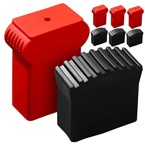 Veemoon 8piezas Fundas De Goma Para Pies De Escalera Protector Antideslizante Para Pies De Escalera Plegables y Uso Interiores o Exteriores