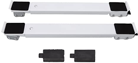 1 par kraftig utdragbar apparatrulle 300 kg lastlager universell hjulbas för kylskåp tvättmaskin vattendispenser torktumlare diskmaskin