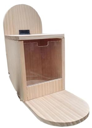 De Madera para Ardillas - Casa De Alimentación para Ardillas Al Aire Libre | Mesa De Picnic para Animales Pequeños | Estación Duradera De Comida para Vida Silvestre En El Patio Trasero | Come