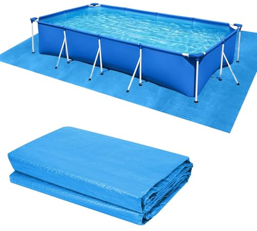 Pool Bodenplane,Pool Ground Tuch,Poolunterlage,wasserdichte Rechteckige Poolmatte,Poolmatten Schutzboden,Faltbarer Schwimmbadbodenschutz,für Hinterhof Garten Rasen,Pools Unterlage Outdoor