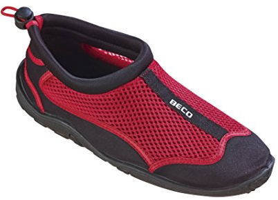 Beco Aquaschuhe Surfschuhe Stand Up Paddling Wattschuhe, Rot/Schwarz, 39, 90661