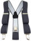TigerTie Unisex Hosenträger in Y-Form mit 3 extra starken Clips - Farbe in dunkelgrau einfarbig Uni - hochwertige Verarbeitung - Breite 35 mm