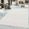 Taracarpet Kurzflor-Teppich Flachgewebe Schlingenteppich meliert Pflegeleicht für Wohnzimmer Schlafzimmer und Kinderzimmer Creme 080x150 cm