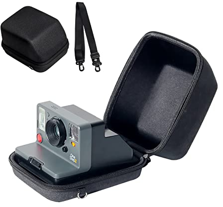 Rieibi Hard Case for Polaroid OneStep 2/OneStep+/Now/Now+ - EVA Cloth Protective Bag for Polaroid One Step 2/One Step+ Plus/Now/Now+ Plus Instant i-Type Camera - Black