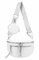 ITALYSHOP24 Damen Tasche Umhängetasche Brusttasche Muster Gürtel Bauchtasche Crossbody Gürteltasche Hüfttasche Crossover Bodybag Schultertasche Handytasche Leder Optik Weiß