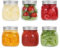 LIMILI Lot de 6 bocaux en verre avec couvercles, 300 ml, multi-usages pour le stockage des aliments, la confiture, le marinage, la conservation, la préparation des repas