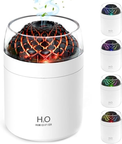 Luftbefeuchter Schlafzimmer LEDSUUEI:【3-in-1 Light Modes】 Ultraschall Aromatherapie Diffusor, 500ml Air Humidifier for Bedroom 2 Timer Einstellung Auto Abschaltung Leiser Raumbefeuchter, Zuhause Büro