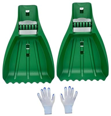 Harilla Ramasse-feuilles, ramasseur de feuilles, râteau à main, râteau à feuilles à griffes pour nettoyer l'herbe coupée et les déchets