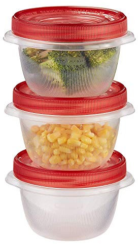 Rubbermaid TakeAlongs Twist & Seal Food Storage Containers, 2 Cup, 3 Count 1824173