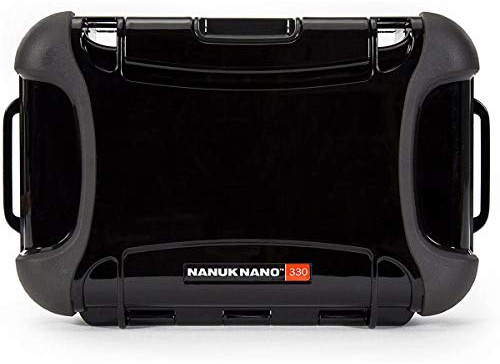 NANUK 330-0001 Nano Series Waterproof Large Hard Case for Phones, Cameras and Electronics (Black)