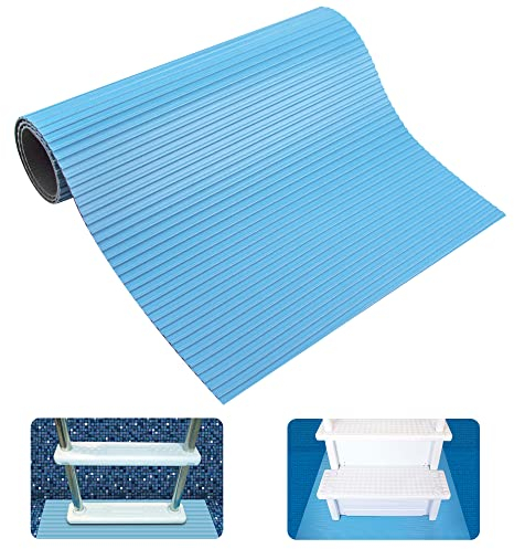 Swimline HYDROTOOLS - Tapis de Protection pour échelles de Piscine Hors Sol/escaliers/marches, 22,9 x 61 cm