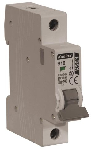 Leitungsschutzschalter B16 1 pol. Sicherungsautomat Sicherung Automat 230V