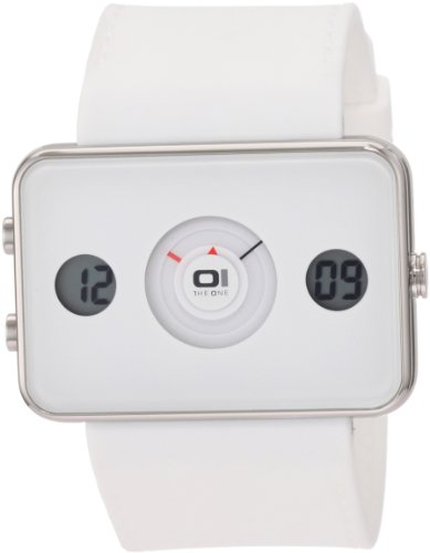 The One Herrendigital-Analoguhr Turning Disc IP104-3WH weiß/weiß