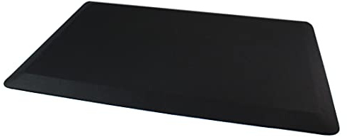 Ultralux Anti-Fatigue Standing Comfort Mat 50 x 80cm Rectangular, Black | Large Durable 2cm Thick Non-Slip Cushioned Kitchen Floor Mat, Premium Ergonomic Multi-Use Standing Support Pad, Home, Office