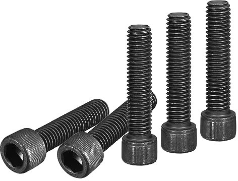 DTGN 3/8-16x1-3/4 Tornillo de Cabeza Hexagonal - 10 Unidades - para Sujetar Muebles - Rosca Completa Tornillos de Cabeza Hexagonal de Acero al Carbono 12.9 - Negro