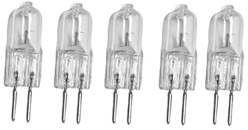 5Pcs G5.3 Halogen Light Bulb G5.3 Base Bi-Pin T4 JCD 35W 24V 50W Dimmable Warm White Halogen Bulbs G5.3 Halogen Capsule Bulbs,70W