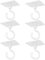 ZBHDEYG Lot de 6 Crochets Adhésifs Rotatifs pour Plafond et Mur - Polyvalents pour Cuisines et Salles de Bain