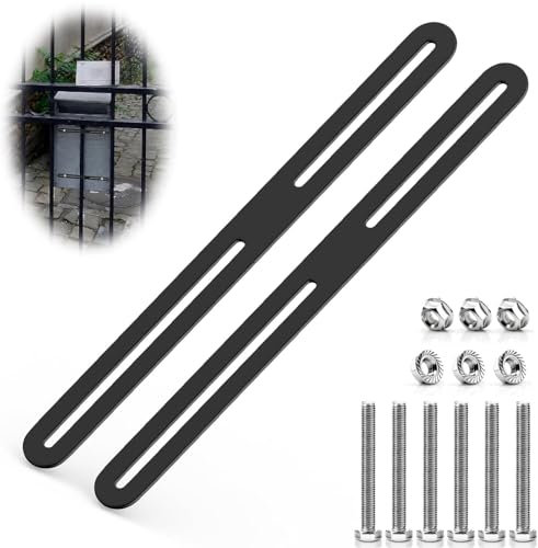 TXXATX Kit de Support Boite Aux Lettres 280 mm x 24 mm Support pour Boîte à la Lettre Kits avec Vis et Écrous M5 Kit de Fixation pour Boîte Aux Lettres de Clôture pour Installer les Boîtes Aux Lettres