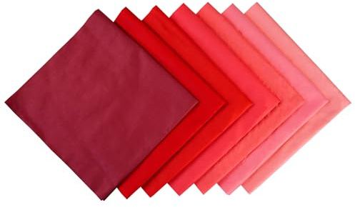 SYSUII Bomullstyg tygpaket, 7 stycken 10 x 10 cm lapptäcke tyger paket för sömnad, gör-det-själv-tygpaket gör-det-själv metervara tyger gör-det-själv tygstycken för kläder, sängkläder, gardiner, dukar