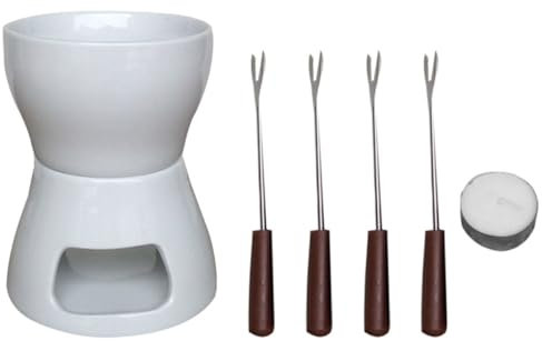 PRETYZOOM Fondue Au Fromage en Céramique Pot À Fromage Électrique pour Fondue Au Fromage Au Beurre Et À La Glace
