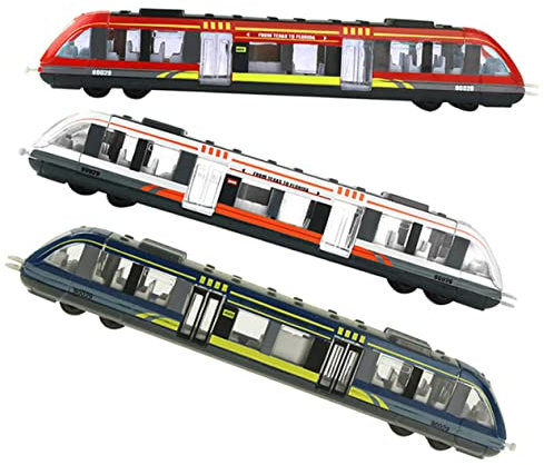 OFFIGAM Set Di Simulazione Trenino Elettrico Per Bambini, Giocattolo Treno in Lega Colorato, Educativo Per Sviluppo Manualità e Coordinazione, Come Regalo Di Compleanno e Natale