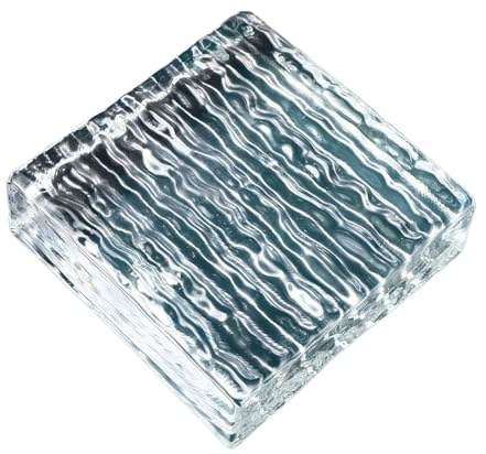 Azulejos rectangulares de cristal, Bloque De Vidrio Macizo Rectangular 15x15x5 Cm