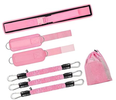 KAHDGSS Cintura per Spinta ' Anca Fascia per Spinta ' Anca Regolabile Fascia Resistenza alla Caviglia Accessori per Palestra Domestica per Uomo Donna Fianchi Protezione Imbottitura Resistente