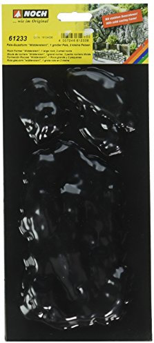 NOCH Fels-Gussform „Widderstein“, für realistische Modellbau Felsen, 1 großer und 2 kleine Felsen, ideal für Spurweiten wie H0, TT, N, Z