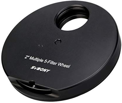 SVBONY SV133 Filter Wheel Multiple 5 Position Filter Wheel for Telescope with 2 inches Eyepiece Adaptor Camera Adaptor and Locking Ring