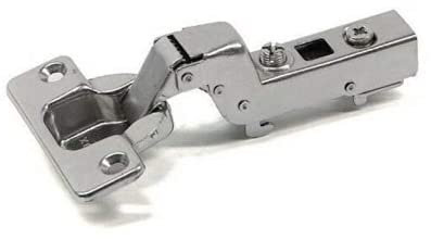 Bisagra clip cierre suave amortiguada para puerta muebles registro 3D + base H0 + cubierta de regalo (paquete 18)