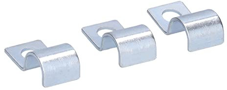 20ST Rörklämma Förzinkat Rostfritt Stål Enkelhålsklämma Sadelklämma Spänne Rörklämma för Gummiringar, Stålrör (14 mm)