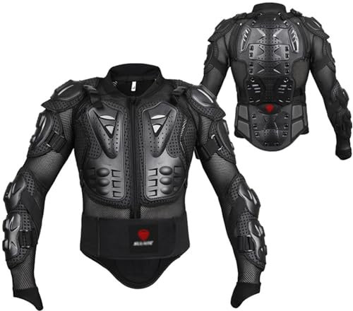Kcolic Veste De Moto Armure Complète, Protection De La Poitrine, Équipement De Moto Tout-Terrain pour Homme, Équipement De Moto, Armure De Moto, Motocross, VTT, Course Tout-Terrain A,M.