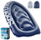 Sportneer Schwimmen Kickboard Wasser Aerobic Ausrüstung aufblasbare Kickboard -Schwimmtraining Tragbares Boje Training Aid Float für Schwimm (Dunkelblau)