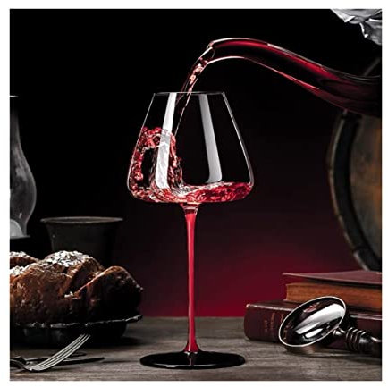 KWMAEEUID Bicchiere da Vino in Vetro 2 Pezzi/Lotto Bicchiere da Vino in Cristallo Grandi Bicchieri da Champagne Bordeaux Bicchieri da Cocktail Tazza in Vetro da Whisky Senza Stelo (Borgogna)