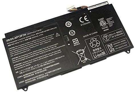7,5 V 47 WH 6280 mAh AP13F3N ersättningsbatteri för bärbar dator kompatibel med Acer Aspire S7-392 Ultrabook-serien 2ICP4/63/114-2