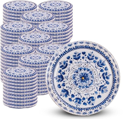 KADAX Set med 100 Twist-Off-lock, Ø 82 mm, vitt, ersättningslock i metall, för glasburkar 235–900 ml, lufttät förslutning för konserver, sylt och pickle
