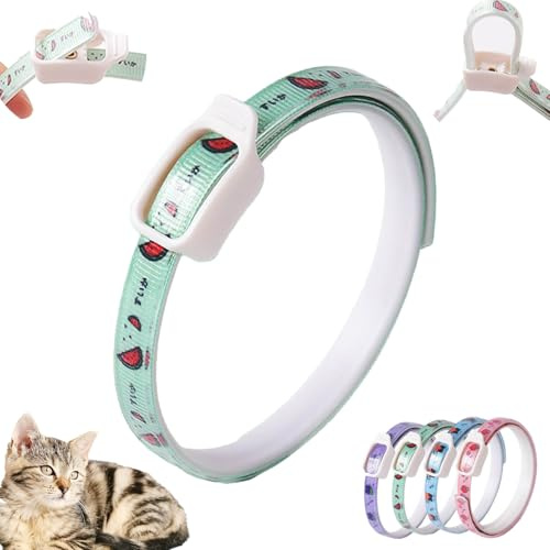 Langzeit Floh & Zeckenschutz Halsband für Hunde - Natürliches Insektenabwehrhalsband, Schützt effektiv gegen Flöhe, Zecken, Milben & Parasiten (Grün, 6x6x1cm)