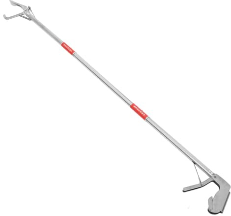 ASAKKURA Pince Attrape-Serpents en Acier Inoxydable 43 CM Pliée, Outil de Saisie Polyvalent pour Manipulation d'animaux et Ramassage d'Objets