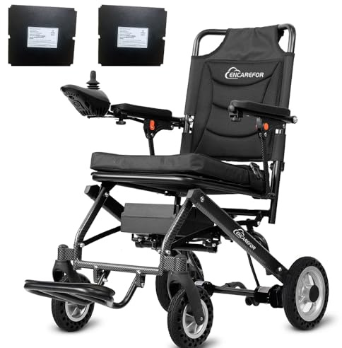 Equipado Con Dos Baterías,Solo 13 Kg. Ligero Silla De Ruedas Eléctrica Para Adultos, Plegable, Ligera Y Motorizada, 400 W Con Motor Dual