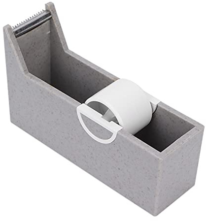 HUSHUI Slitstark Tejpdispenser med Skarpt Blad för Skönhetssalonger och Kontor Kompakt Storlek 9,5 X 3 X 5,7 Cm (Grå)