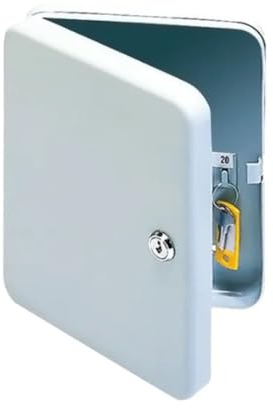 Q-Connect KF02605 Schlüsselschrank - 20 Haken, Zylinderschloss