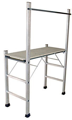 Escalux V18071 Echafaudage Aluminium 3.10m Hauteur de Travail, Gris