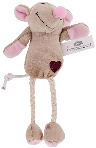 Trixie Plüschmaus, 4011905455792, beige, 11 cm